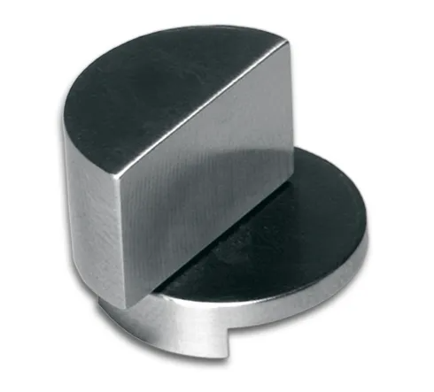 Swing furniture corner hinge, glass-glass, round 